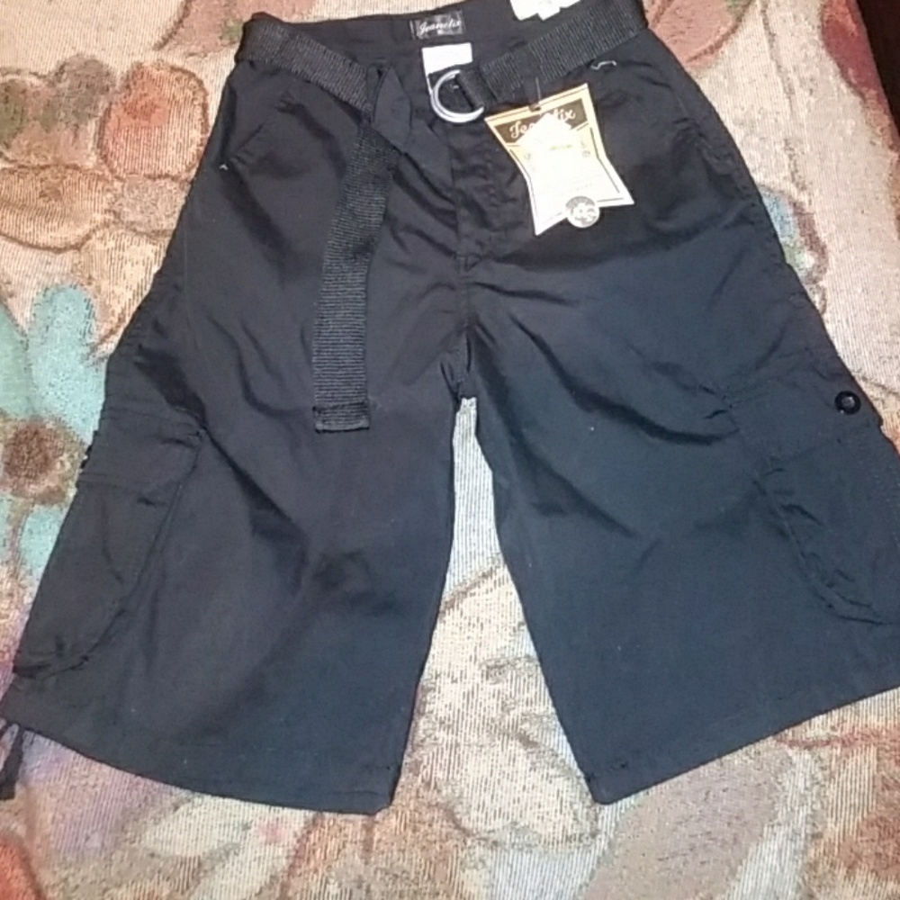 BLK CNVS CRGO SHRT